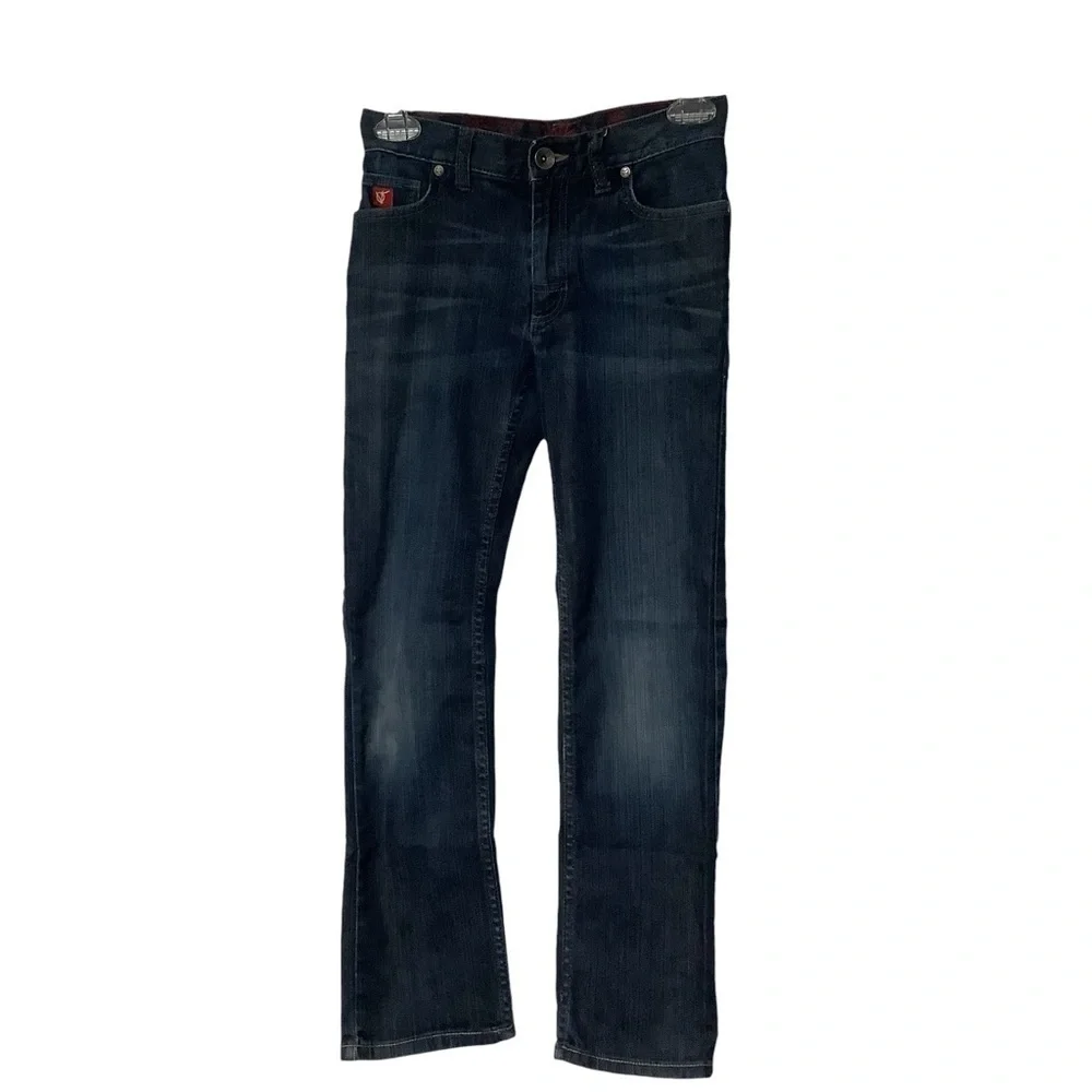 VANS 5 Pocket Straight Leg Dark‎ Wash Jeans - Size Youth 12